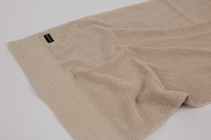 Pure Cotton Turkish Jacquard Hand Towels | Wheat | 50 x 80 cm