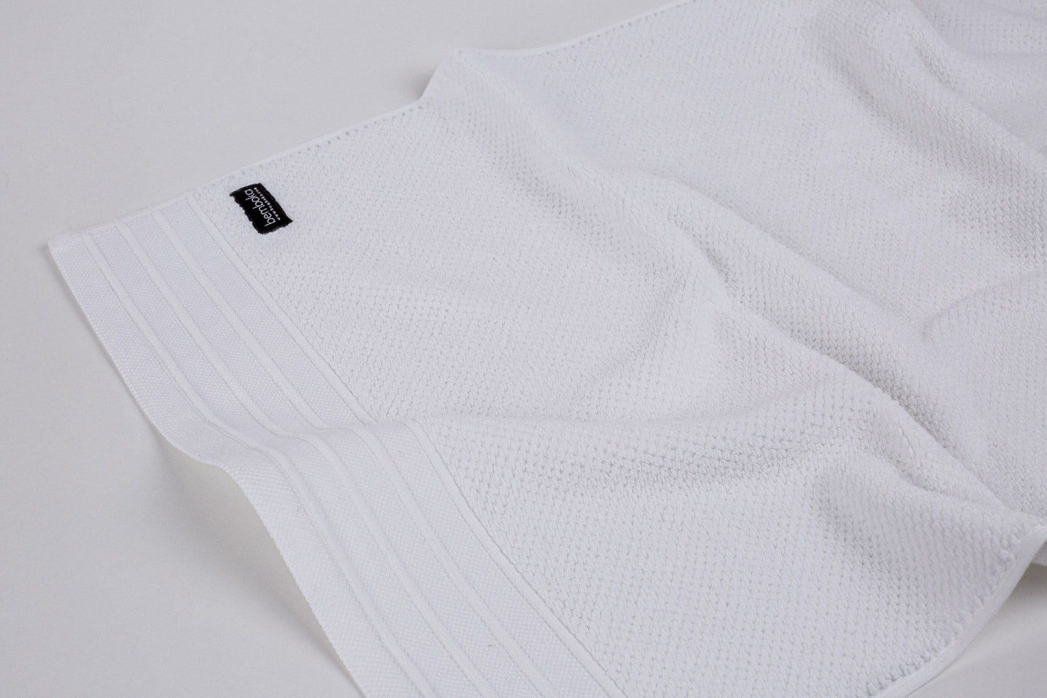 Pure Cotton Turkish Jacquard Hand Towels | White | 50 x 80 cm